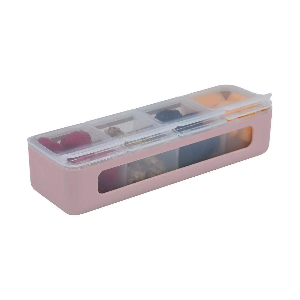 PRE-ORDER - Melii Luxe 4 Compartment Snackle Box - Pink