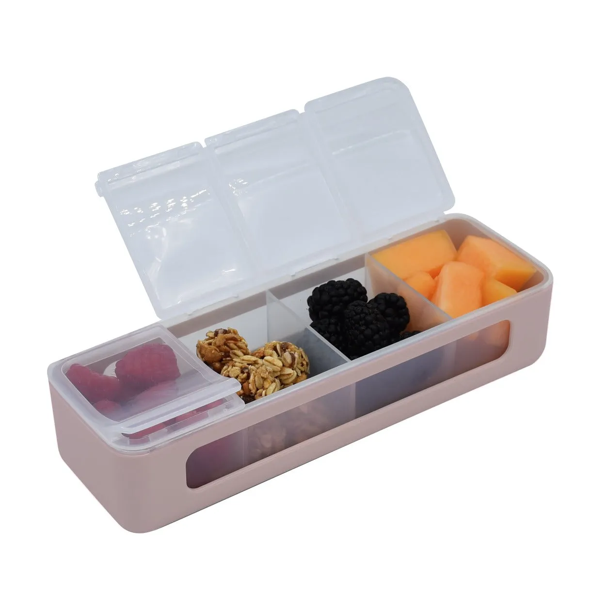 PRE-ORDER - Melii Luxe 4 Compartment Snackle Box - Pink