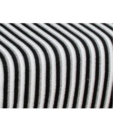 shivam Shivaan Home Furnishing Fleece Single Bed AC Blanket (60X90 Inch, Black and White Stripes) - Pack of 3, lightweight