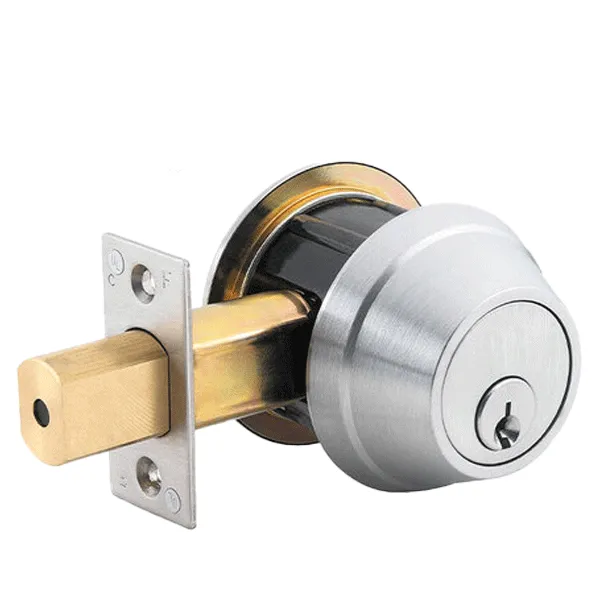 Stanley - QDB180 - Heavy Duty Auxiliary Deadbolt - Single Cylinder - Square Deadbolt Strike  - Schlage C Keyway