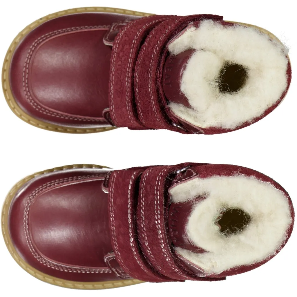 Stewie Tex Velcro Boot - berry