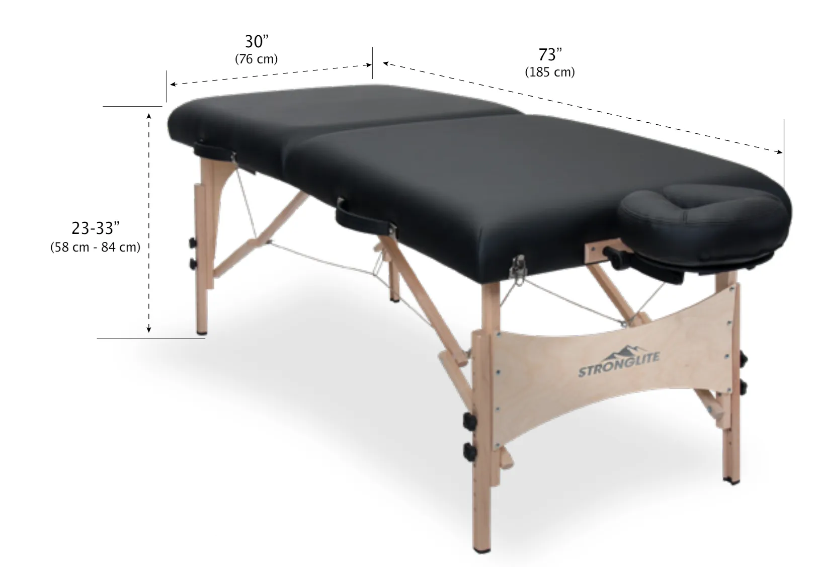 Stronglite Classic Deluxe Portable Massage Table Package