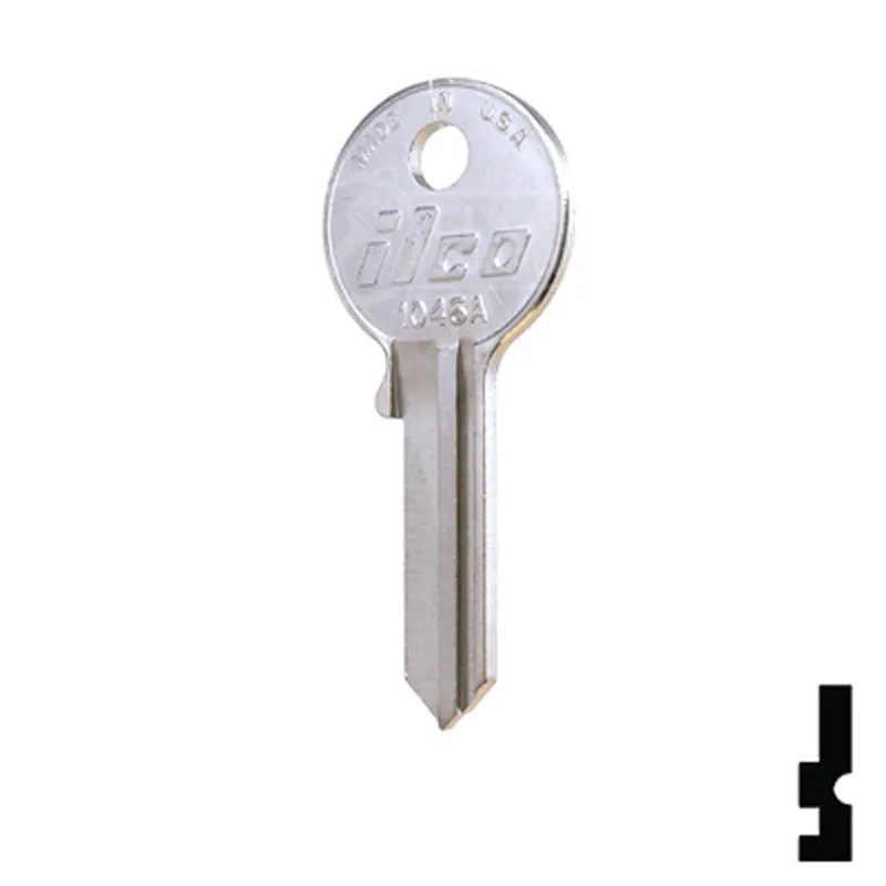 Uncut Key Blank | American, Master Padlock | 1046A