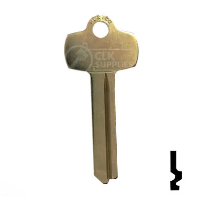 Uncut Key Blank | Best | 1A1E1, A1114E