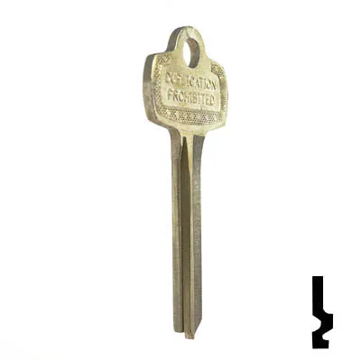 Uncut Key Blank | Best | 1A1E1, A1114E