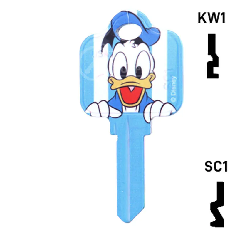 Uncut Key Blank Donald Duck Schlage House Key HOW-SC1-D84