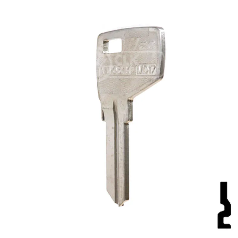 Uncut Key Blank | Master Padlock , Dexter | MD1054K, MD17