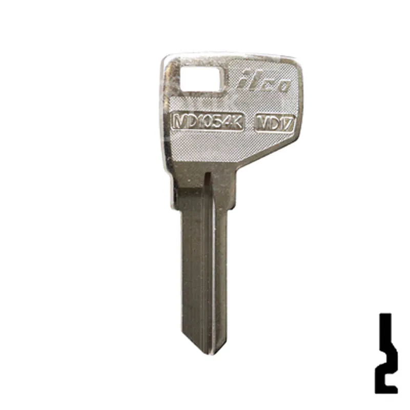 Uncut Key Blank | Master Padlock , Dexter | MD1054K, MD17