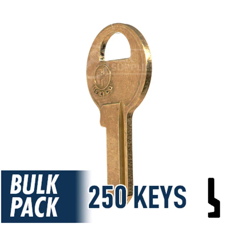 Uncut Key Blank | Master Padlock | M1 - 250 Pack