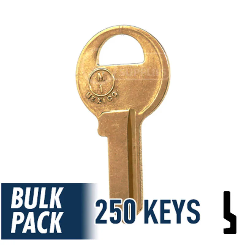 Uncut Key Blank | Master Padlock | M1 - 250 Pack