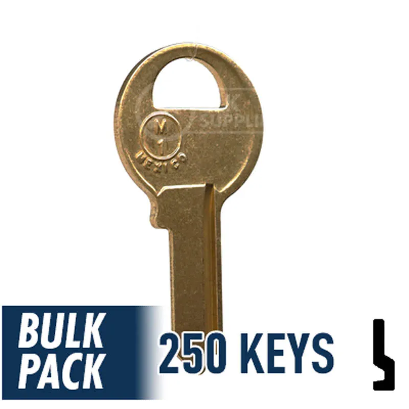 Uncut Key Blank | Master Padlock | M1 - 250 Pack