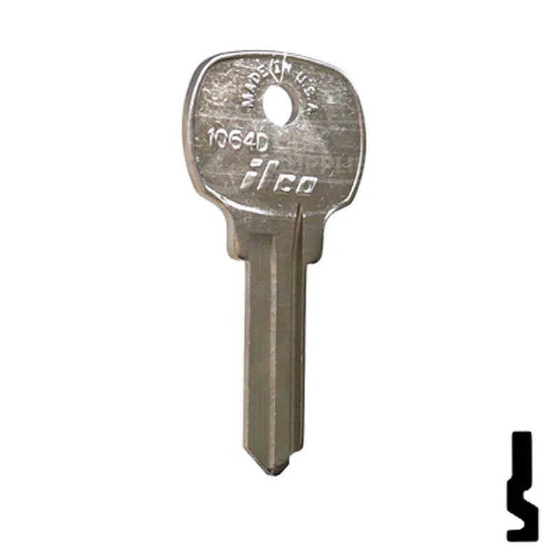 Uncut Key Blank | National | 1064D