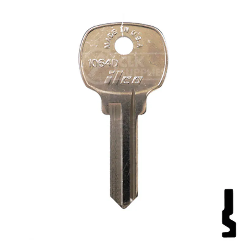 Uncut Key Blank | National | 1064D