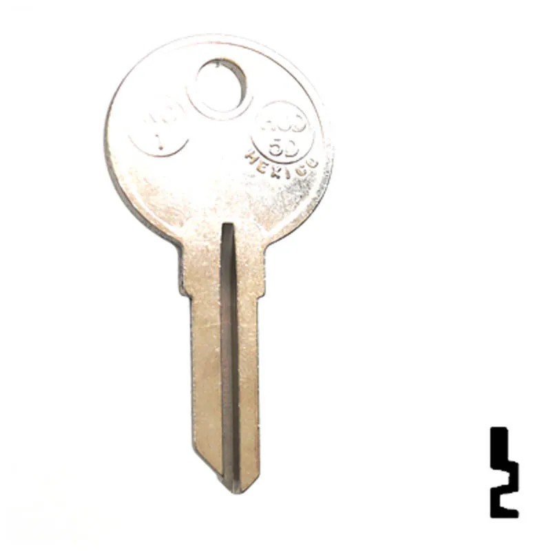 Uncut Key Blank | National | RO1, 1069