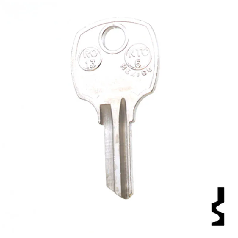 Uncut Key Blank | National | RO13, N1069B