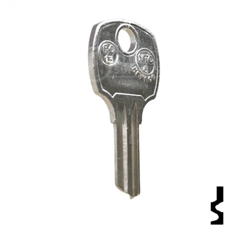 Uncut Key Blank | National | RO13, N1069B