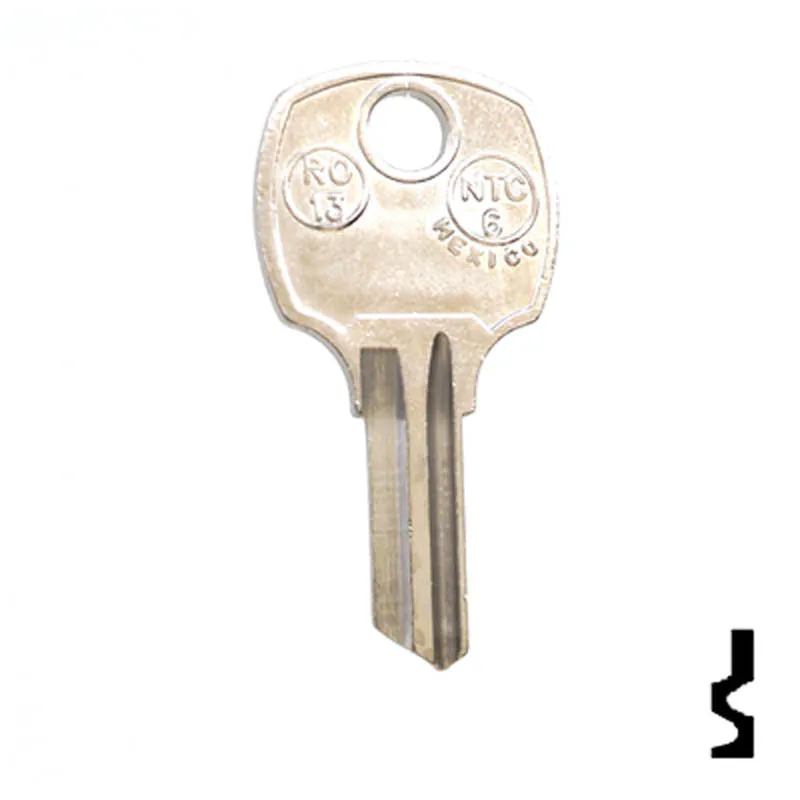 Uncut Key Blank | National | RO13, N1069B