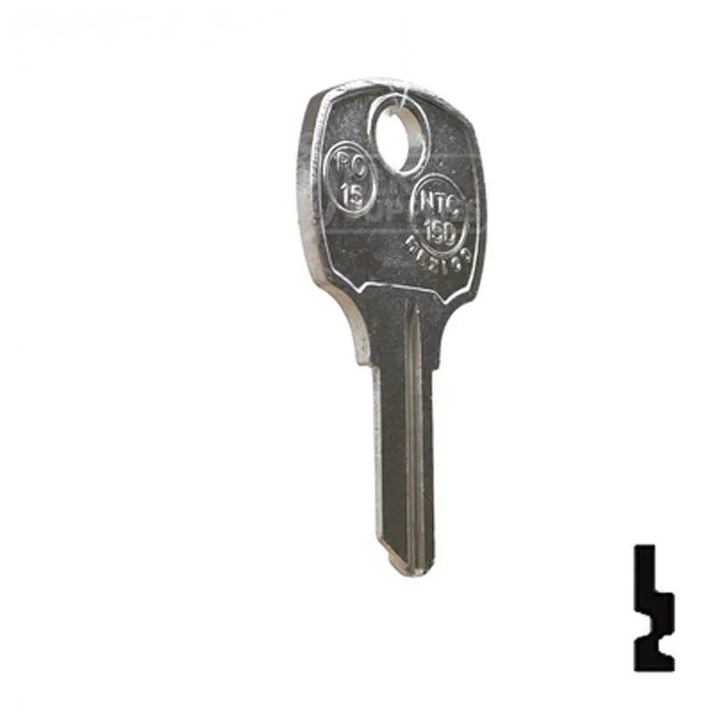 Uncut Key Blank | National | RO15, N1069N