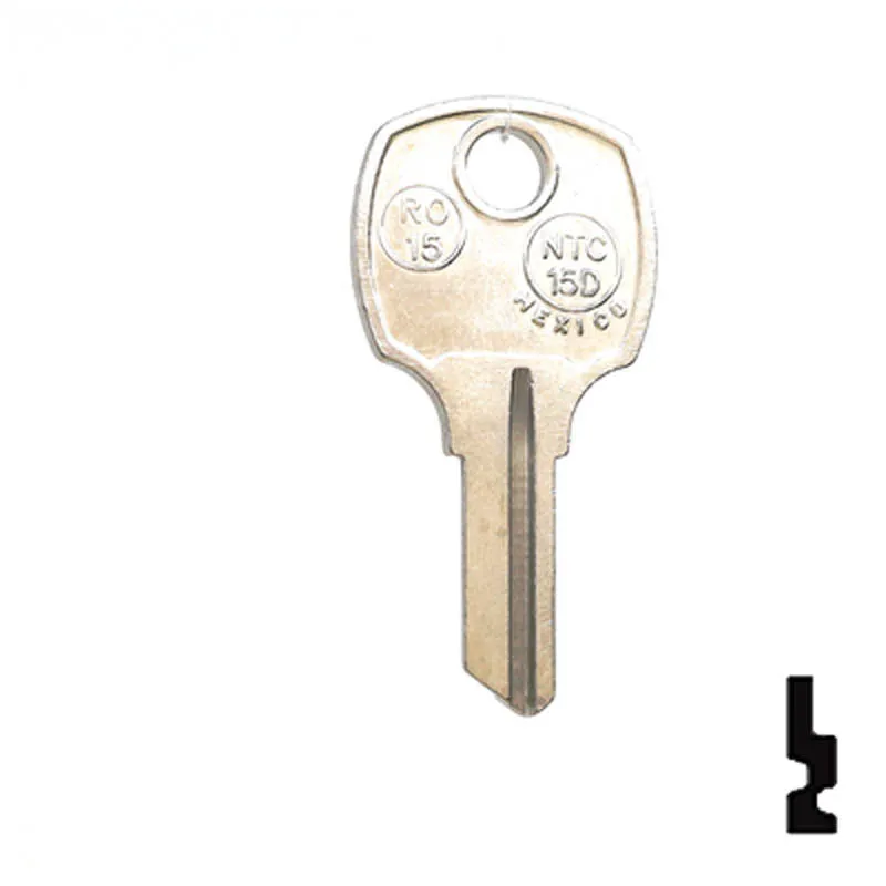 Uncut Key Blank | National | RO15, N1069N