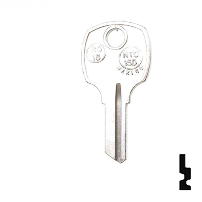 Uncut Key Blank | National | RO15, N1069N