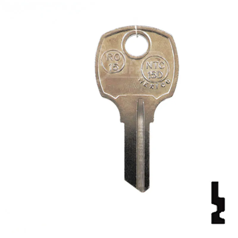 Uncut Key Blank | National | RO15, N1069N