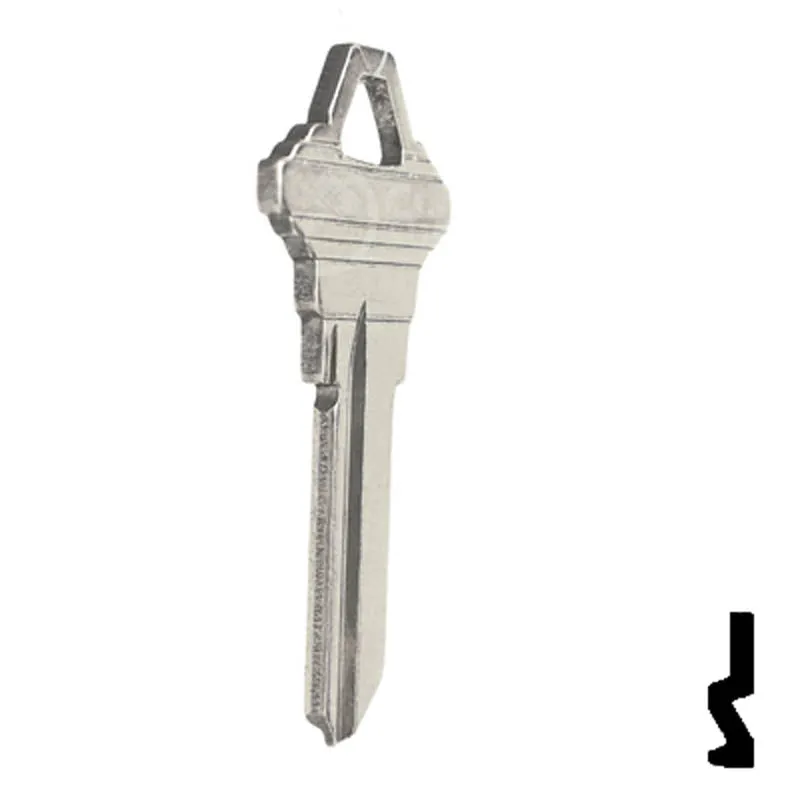 Uncut Key Blank | Schlage | SC1 - Nickel Plated