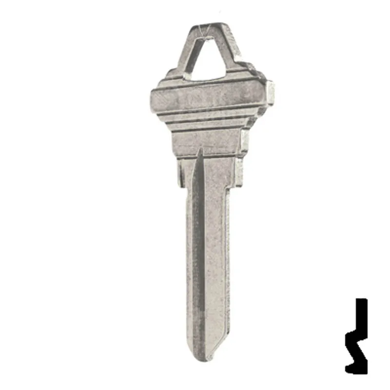 Uncut Key Blank | Schlage | SC1 - Nickel Plated