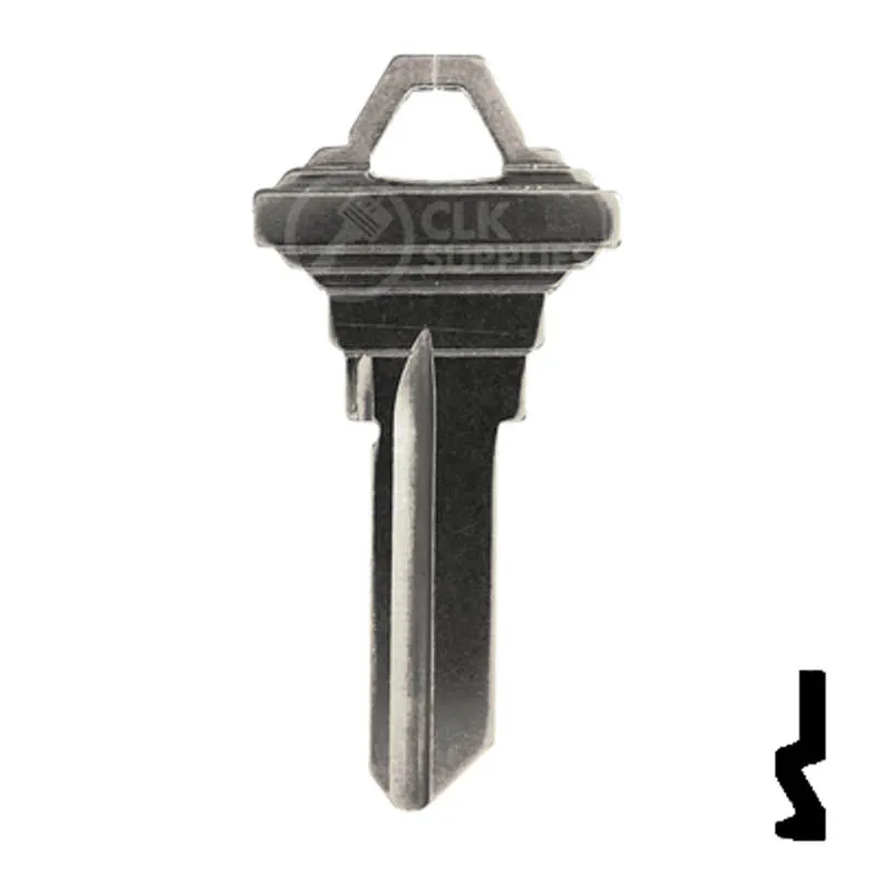 Uncut Key Blank | Schlage | SC1 - Nickel Plated