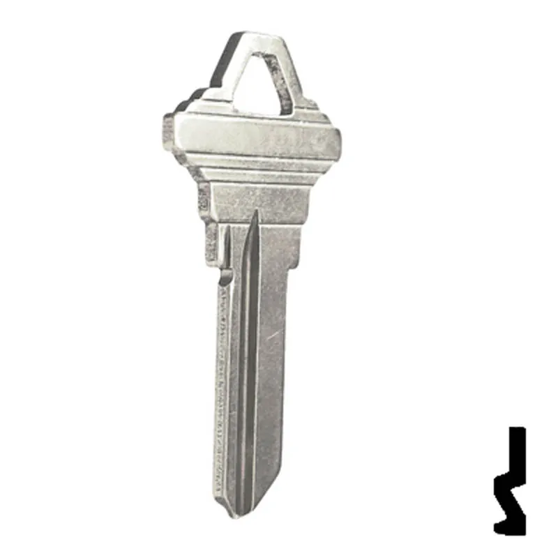 Uncut Key Blank | Schlage | SC1 - Nickel Plated