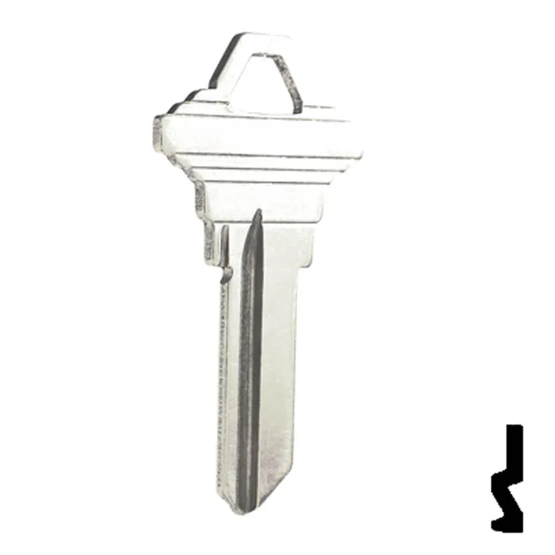 Uncut Key Blank | Schlage | SC1 - Nickel Plated