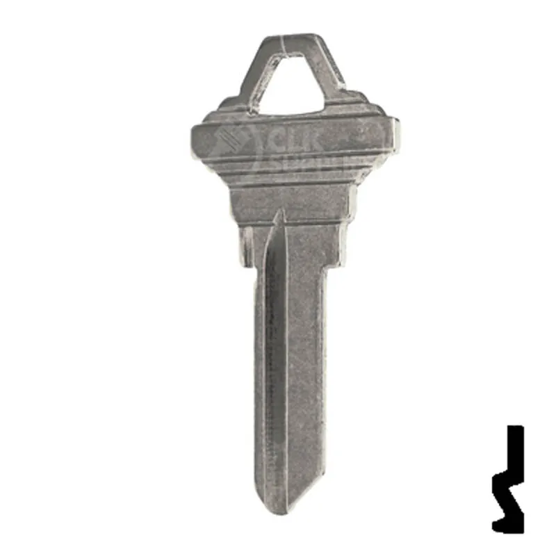 Uncut Key Blank | Schlage | SC1 - Nickel Plated